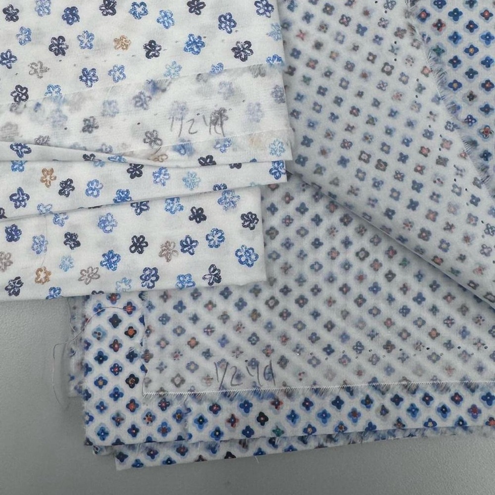 Colorful Patterned Fabric Bundle 9 pieces cotton gingham sewing - Picture 3 of 6